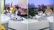 ¡El mal paso de Timoteo!: dragoncito sufre terrible caída durante entrevista en vivo