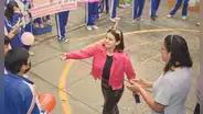 Amy Gutierrez promueve educación menstrual en colegio de Carabayllo