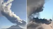 Así se vio la impresionante explosión de cenizas del volcán Ubinas en Moquegua