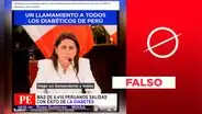 Exministra de Salud no asegura en video viral “curar” la diabetes con un programa nacional