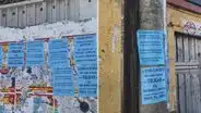 Aparecen afiches en contra de la 'Tercera toma de Lima' en Puno