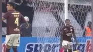 Andy Polo le recriminó con todo a Alfonso Barco su falta de marca en el gol de Corinthians