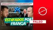 Volodímir Zelenski, presidente de Ucrania, no anunció que el armamento enviado por Francia “no sirve”