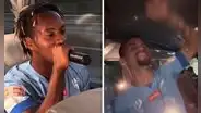 André Carrillo sorprende al cantar "Uva Bombom" con jugadores de Al Hilal y video se vuelve viral