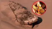 Este es el barco hallado en un desierto con 2.000 monedas de oro a casi 500 años de su naufragio