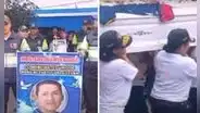 Huacho: familiares y amigos despiden a sereno que murió ahogado tras salvar a 3 personas