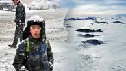 ¿Te imaginas ir al colegio en la Antártida?: joven muestra cómo es estudiar con -32°
