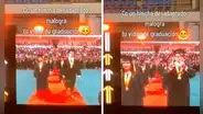 Joven universitario hace gesto de la 'U' en plena graduación y usuarios dicen: "El único grande"