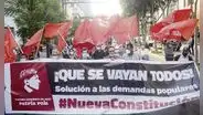 Protesta pacífica pero enfática contra Dina Boluarte y Congreso