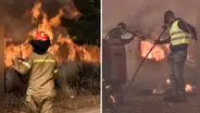 Grecia lucha contra 3 grandes incendios forestales que afectan otras zonas del hemisferio norte