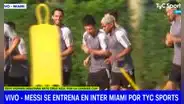 Venezolano Josef Martínez se luce junto a Messi en la primera práctica de la 'Pulga' en Inter Miami