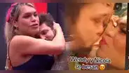 Nicola y Wendy protagonizan romántico beso tras salvarse de eliminación en 'La casa de los famosos'
