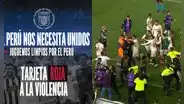 Alianza Lima y su polémico mensaje en medio del U vs. Corinthians: "Tarjeta roja a la violencia"