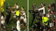 Rodrigo Ureña y Saravia agredieron a policías en medio de la pelea con jugadores de Corinthians