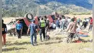 Áncash: Bus cae a abismo de 200 metros y deja 11 muertos y 15 heridos