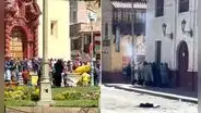 Protestas en Perú: Policía lanza bombas lacrimógenas a manifestantes en Huancavelica