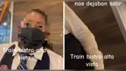 Mesera no deja salir a comensales del restaurante porque no le gustó la propina que le dieron