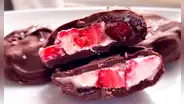 Cómo preparar los bites de fresa y yogur, postre sano y delicioso