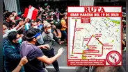 'Marcha Nacional': ¿cuál será la ruta que seguirán los manifestantes este 19 de julio?