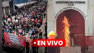 'Paro Nacional' EN VIVO, HOY 19 de julio: queman puerta de prefectura en Huancavelica