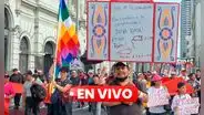 'Marcha Nacional' EN VIVO: cientos de manifestantes se congregan en la plaza Dos de Mayo