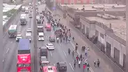 'Marcha Nacional': manifestantes se desplazan por vía Evitamiento, en el Cercado de Lima