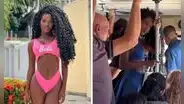 ¿Quién es la 'Barbie venezolana' que viaja en bus y causa conmoción en redes sociales?