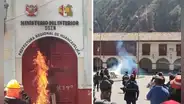 Huancavelica: así fue enfrentamiento entre PNP y manifestantes en las afueras de la prefectura