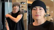 BTS: Taehyung rubio regresa y presume su rutina de ejercicios en vivo