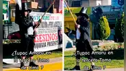 Hasta ‘Túpac Amaru II’ participa en manifestación contra el Gobierno en Moquegua