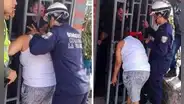 Mujer quedó atrapada en la reja de su casa tras ir a escuchar discusión de una pareja en Venezuela