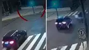 Cercado de Lima: motorizados de la PNP se pasaron luz roja y fueron embestidos por auto