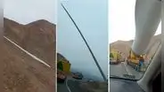 Peruana viaja a Ica y queda atónita tras ver un aspa eólica en carretera: “¿Qué es eso?”