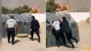 Viralizan preparación de agentes de la Policía al estilo del Chavo del 8: “Fue sin querer queriendo”