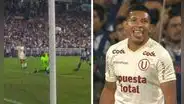 ¡Casi gol de Universitario! Flores remató de zurda al palo tras quedar mano a mano con Campos