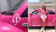 El carro rosa de la 'Barbie peruana', Nea Paz: ¿qué modelo es, cuál es el costo y cómo conseguirlo?