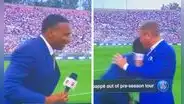 Reportero de ESPN colapsa en vivo antes del arranque del Real Madrid vs. AC Milan
