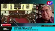 Víctor Caballero sobre marchas: "El objetivo común es que la situación política no da para más"
