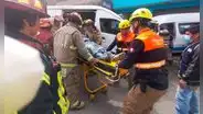 Lurigancho-Chosica: cústers de transporte público se chocan y dejan como saldo 6 heridos en Cajamarquilla