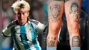 Jugadora de Argentina publicó duro mensaje tras recibir insultos por tatuarse a 'CR7' y no a Messi