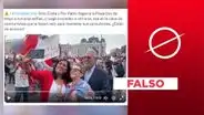 Flor Pablo y Gino Costa no se retiraron de la 'Marcha Nacional' del 19 de julio “tras tomarse esta foto”