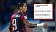 Gianluca Lapadula se perderá el inicio de las eliminatorias, pero FPF anuncia su regreso