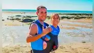 Niña que nació sin piernas ni brazos cumple sueño de participar en maratón gracias a su padre