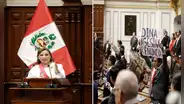 Congresistas de izquierda mostraron pancartas contra Dina Boluarte a su ingreso al Hemiciclo