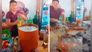 Barril con 35 litros de tequila explota y usuarios bromean: “Se demoró en servir”