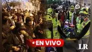Protesta en Lima: Policía dispersa a manifestantes de la plaza San Martín