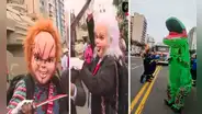 'Chuky', 'Tiffany' y 'Dinosar' están presentes en el Desfile Militar por Fiestas Patrias
