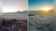 Puno amaneció cubierta de una densa neblina nunca antes vista