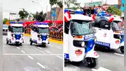 Serenazgos en mototaxi patrullan las calles y causan sensación en redes: "En Perú no te aburres"