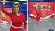 Fátima Aguilar sorprende y se saca los zapatos EN VIVO para bailar marinera por Fiestas Patrias